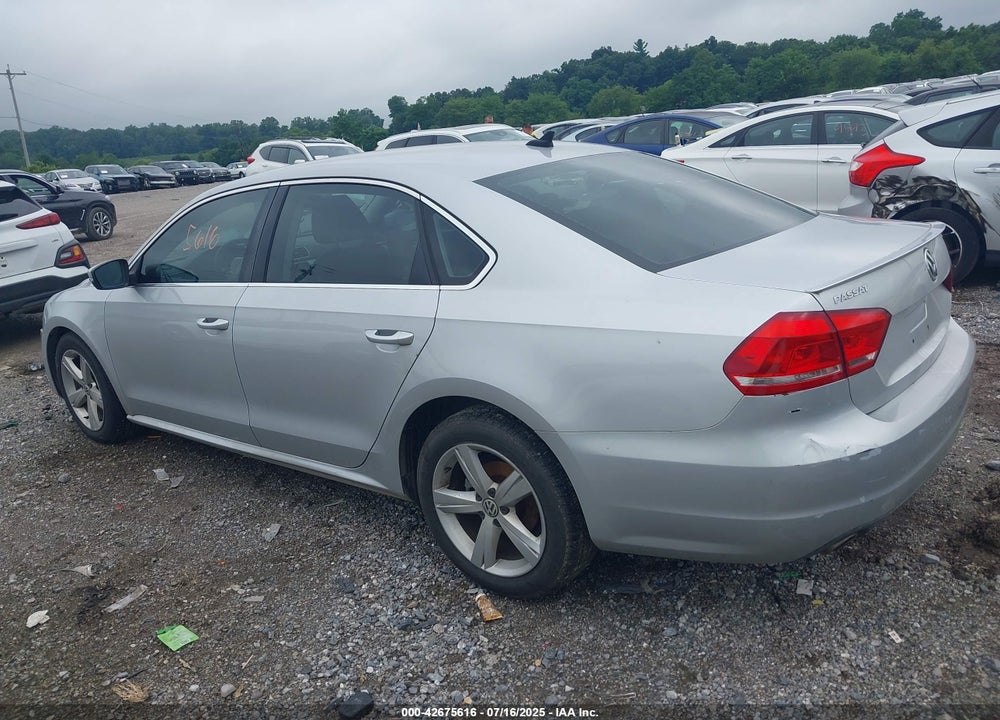 2013 VOLKSWAGEN PASSAT VIN: 1VWBN7A3XDC014050