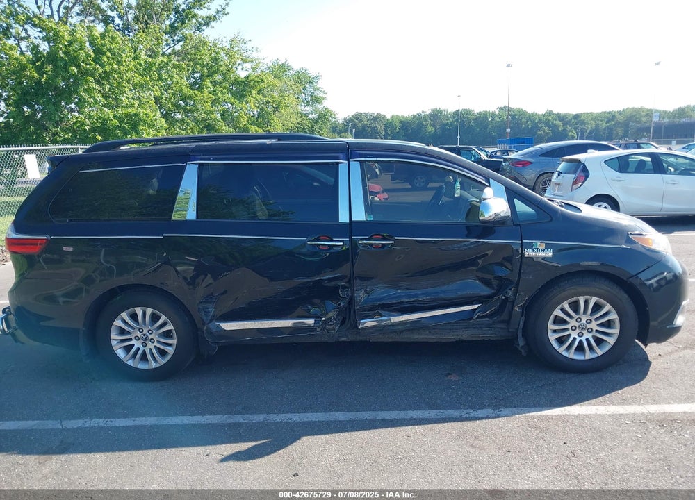 2015 TOYOTA SIENNA XLE 8 PASSENGER VIN: 5TDYK3DC1FS547142