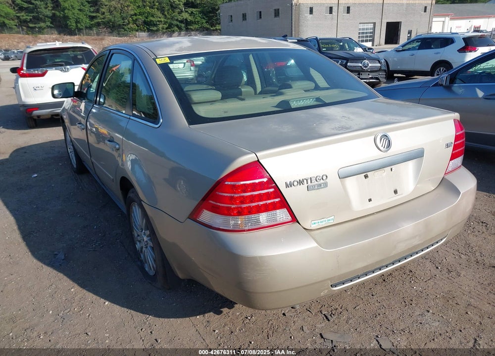2005 MERCURY MONTEGO PREMIER VIN: 1MEFM43125G620582