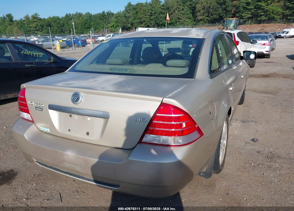 2005 MERCURY MONTEGO PREMIER VIN: 1MEFM43125G620582