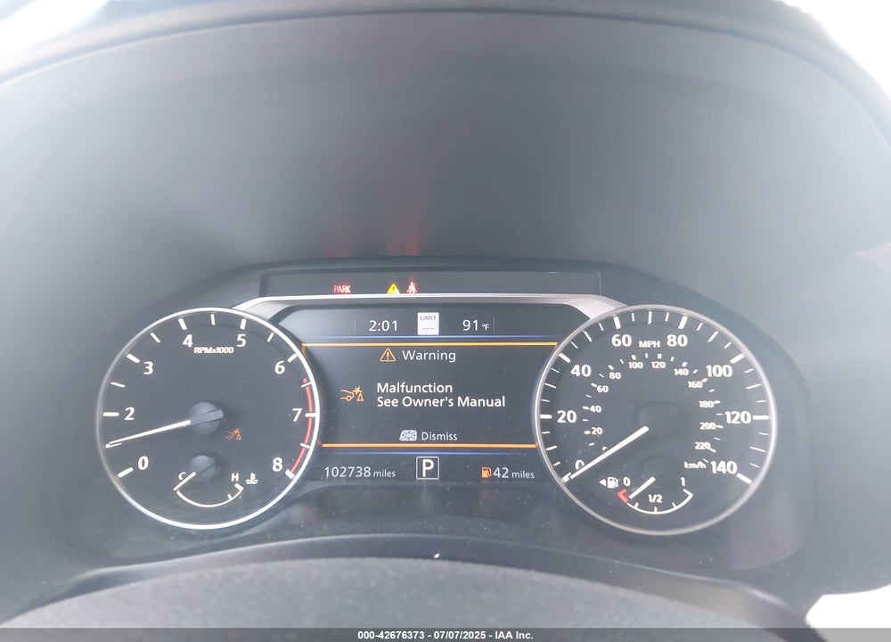 2019 NISSAN ALTIMA 2.5 SL VIN: 1N4BL4EW8KC195275