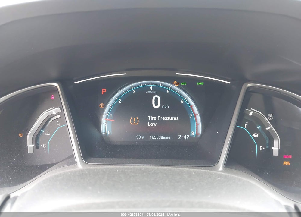 2017 HONDA CIVIC VIN: 19XFC1F42HE017709