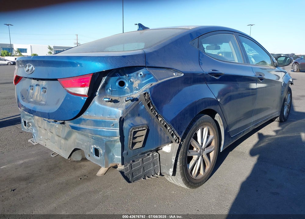 2014 HYUNDAI ELANTRA SE VIN: KMHDH4AE9EU158103