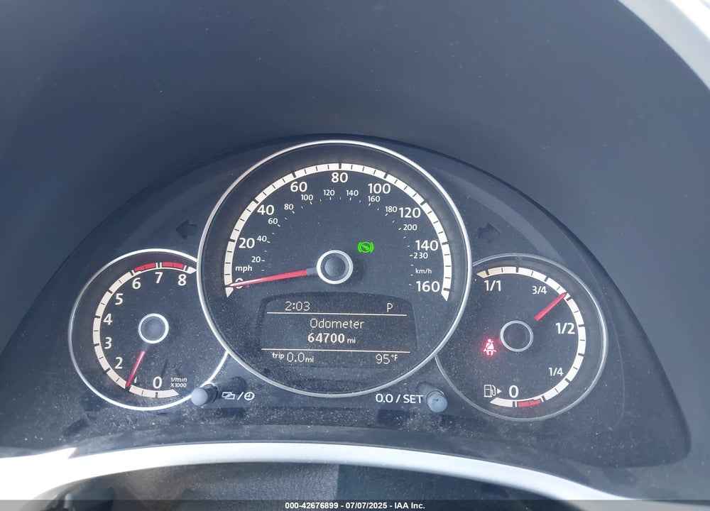 2013 VOLKSWAGEN BEETLE VIN: 3VW7A7AT4DM811815