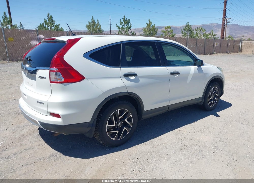 2016 HONDA CR-V SE VIN: 5J6RM4H43GL056737