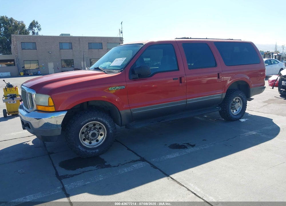 2001 FORD EXCURSION XLT VIN: 1FMNU41S11EB32749