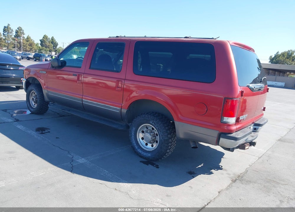 2001 FORD EXCURSION XLT VIN: 1FMNU41S11EB32749
