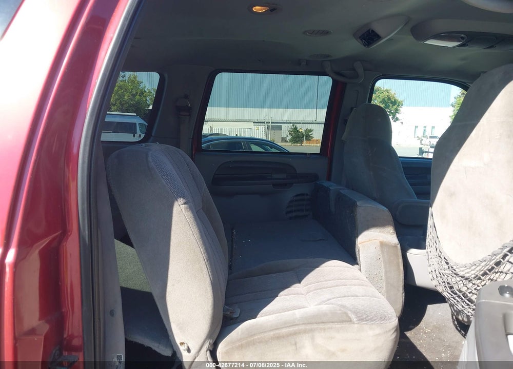 2001 FORD EXCURSION XLT VIN: 1FMNU41S11EB32749