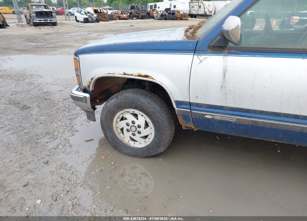 1993 CHEVROLET GMT-400 K1500 VIN: 2GCEK19K0P1230792