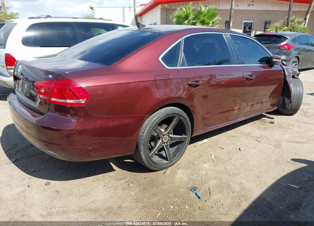 2013 VOLKSWAGEN PASSAT 2.5L SE VIN: 1VWBP7A39DC057210