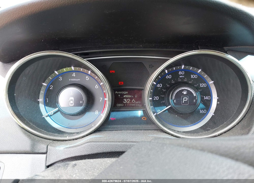 2011 HYUNDAI SONATA VIN: 5NPEB4AC3BH124866