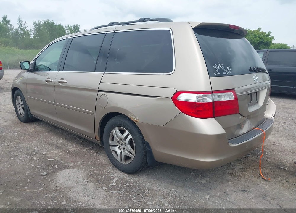 2005 HONDA ODYSSEY EX VIN: 5FNRL384X5B402382