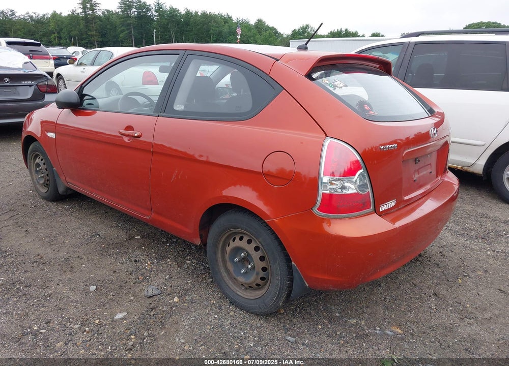2008 HYUNDAI ACCENT VIN: KMHCM36C28U070250