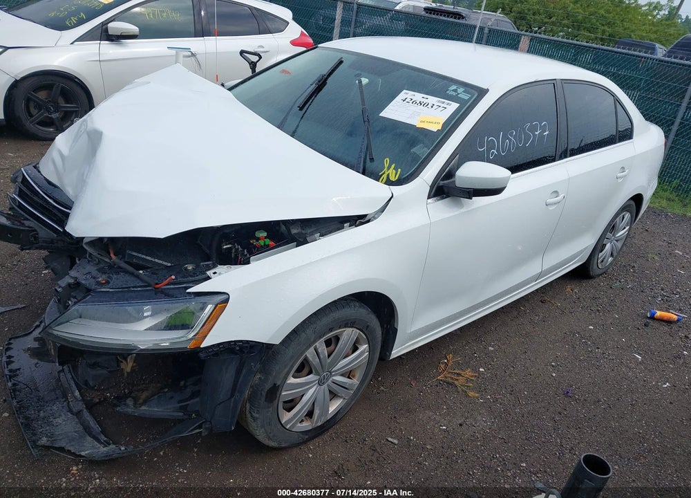 2017 VOLKSWAGEN JETTA VIN: 3VW2B7AJ1HM258181