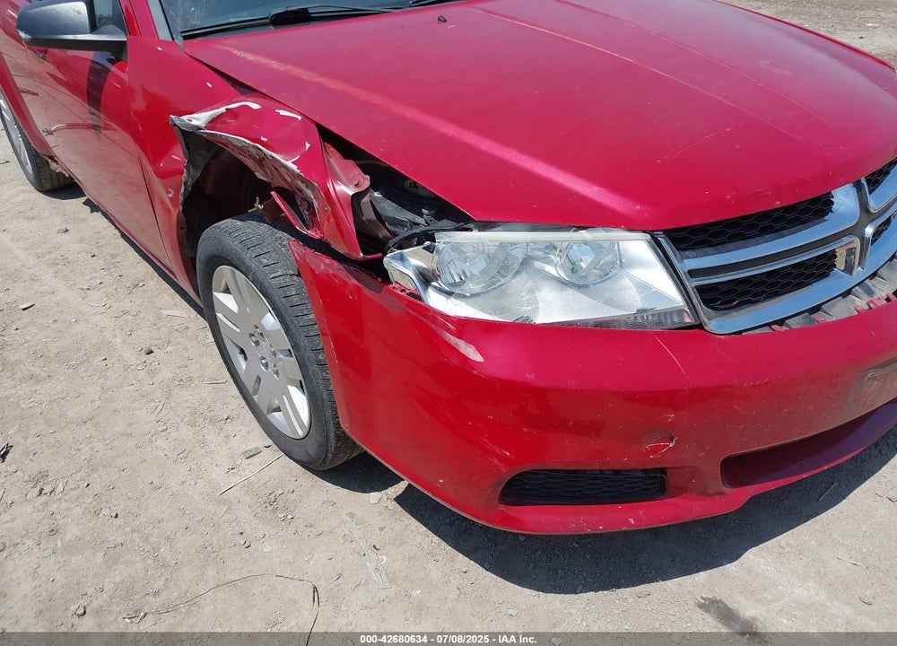 2012 DODGE AVENGER VIN: 1C3CDZAB6CN177895