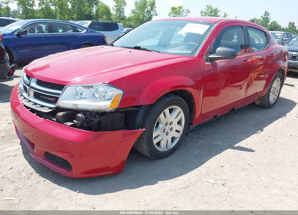 2012 DODGE AVENGER VIN: 1C3CDZAB6CN177895