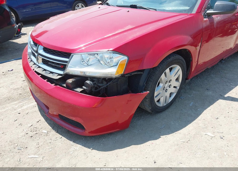 2012 DODGE AVENGER VIN: 1C3CDZAB6CN177895