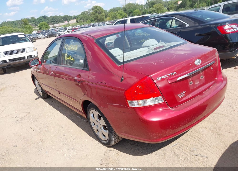 2009 KIA SPECTRA VIN: KNAFE221995657065