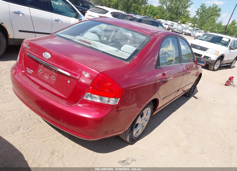 2009 KIA SPECTRA VIN: KNAFE221995657065