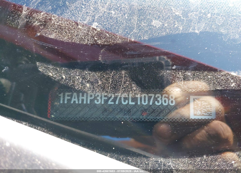 2012 FORD FOCUS VIN: 1FAHP3F27CL107368