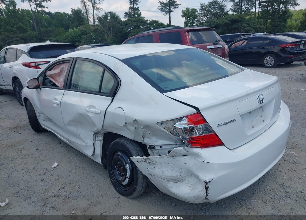 2012 HONDA CIVIC VIN: 2HGFB2F58CH008674