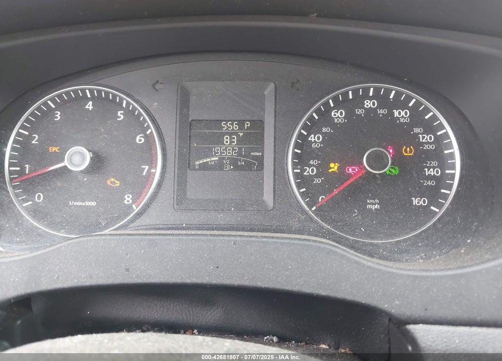 2012 VOLKSWAGEN JETTA 2.5L SE VIN: 3VWDX7AJ4CM414622