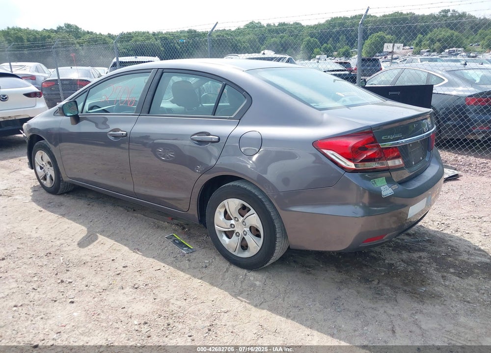 2015 HONDA CIVIC VIN: 19XFB2F54FE058695