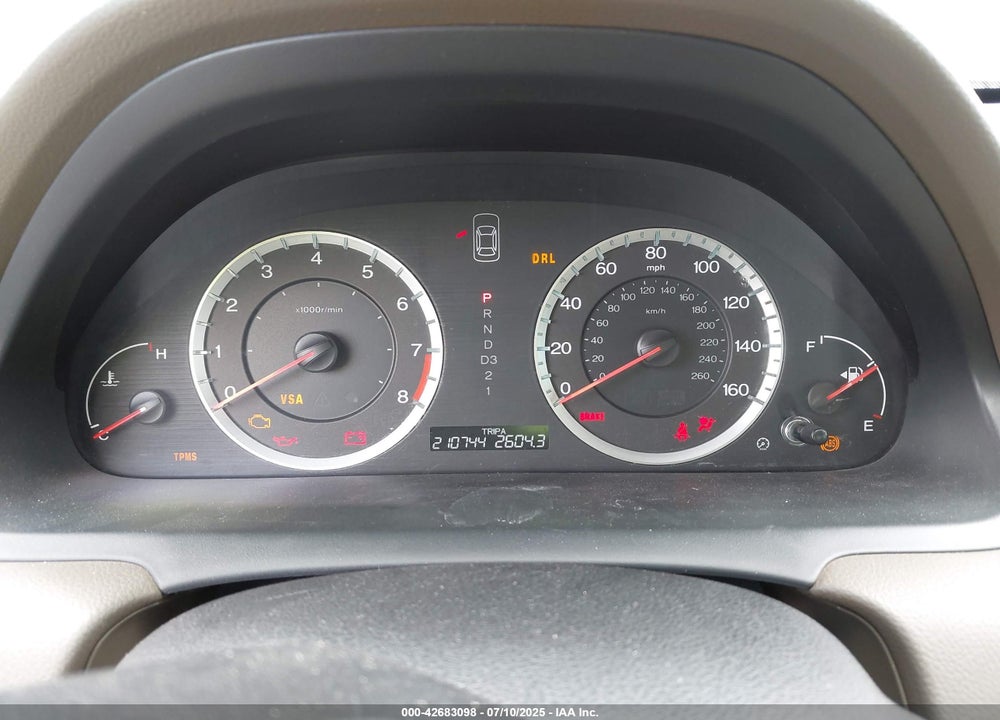 2009 HONDA ACCORD VIN: 1HGCP26799A047075