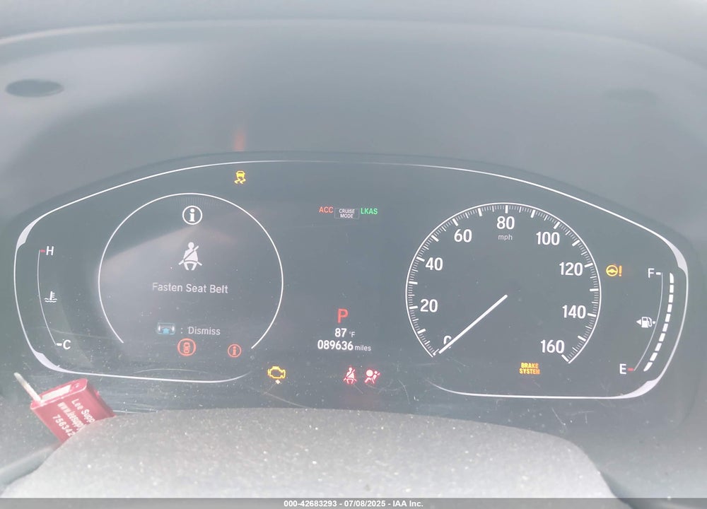 2019 HONDA ACCORD VIN: 1HGCV1F49KA061795