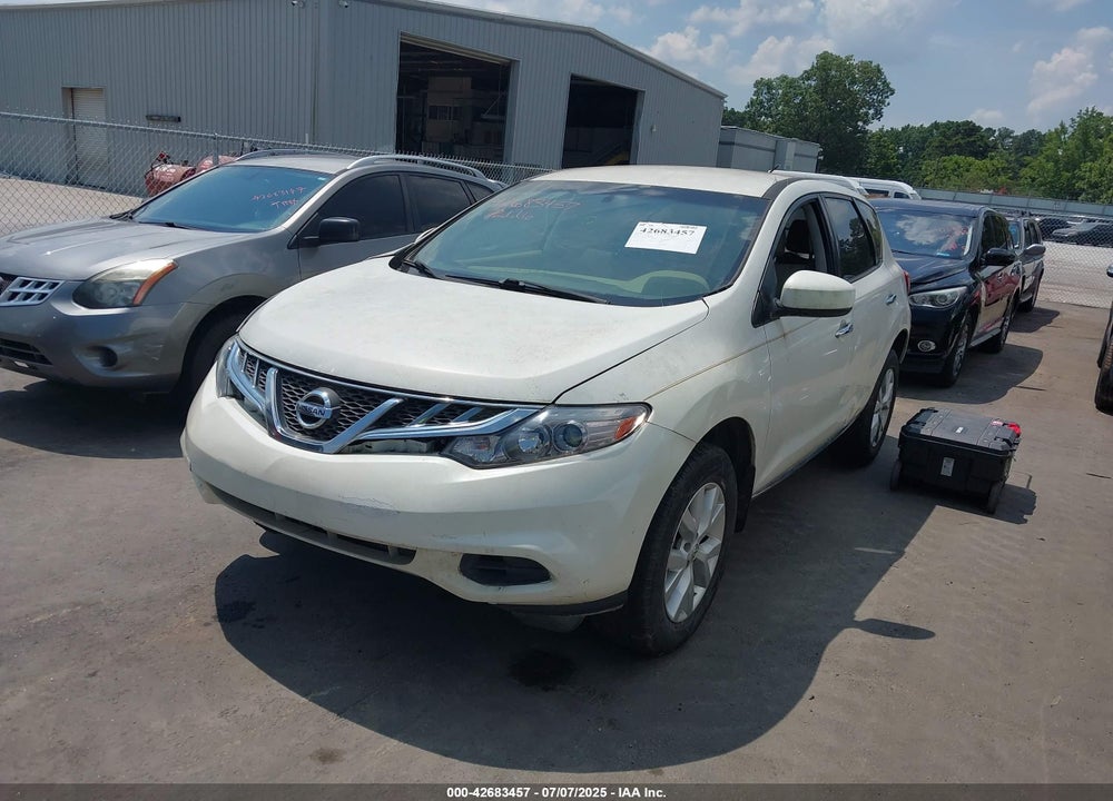 2012 NISSAN MURANO VIN: JN8AZ1MU6CW102860