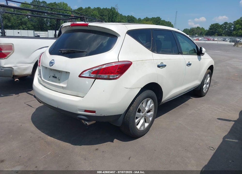 2012 NISSAN MURANO VIN: JN8AZ1MU6CW102860