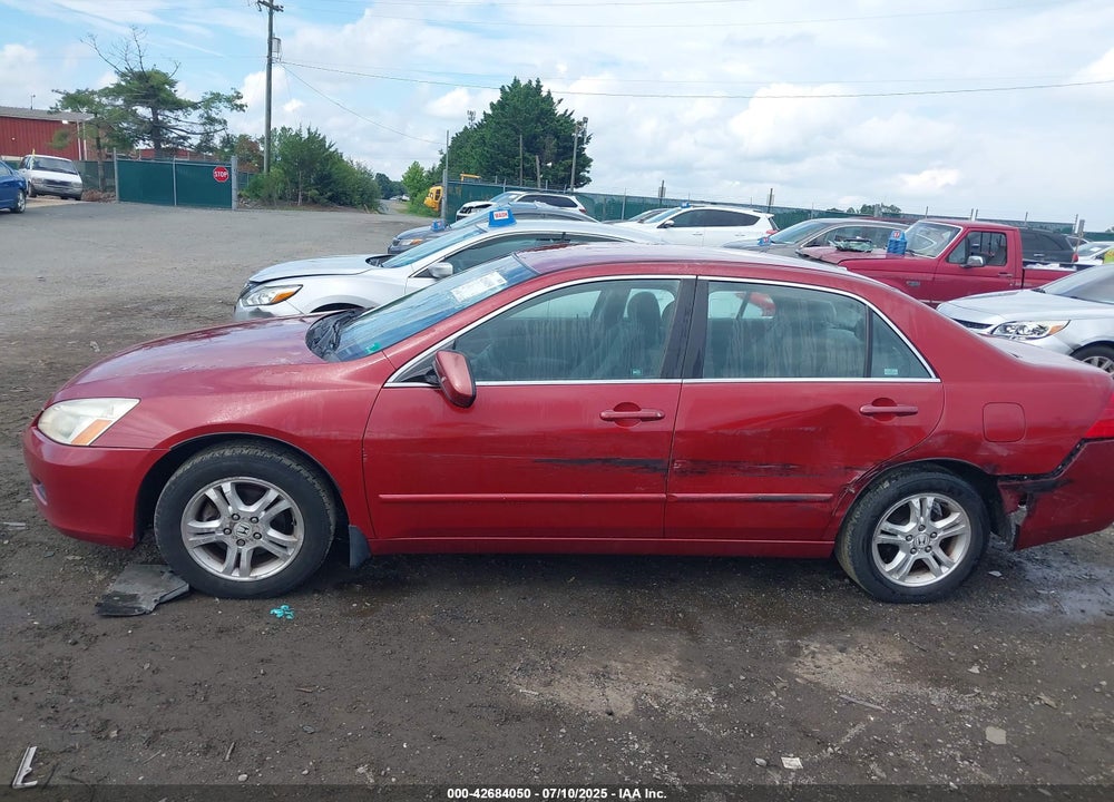 2007 HONDA ACCORD 2.4 SE VIN: 1HGCM56327A023611