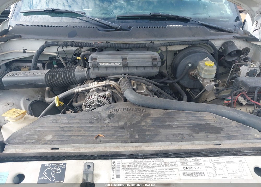 2001 DODGE RAM 1500 ST VIN: 3B7HC13Y51G702829