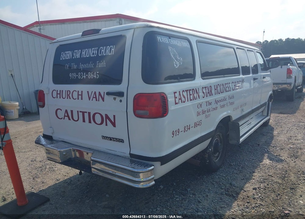 2000 DODGE RAM WAGON 3500 VIN: 2B5WB35Z1YK130532
