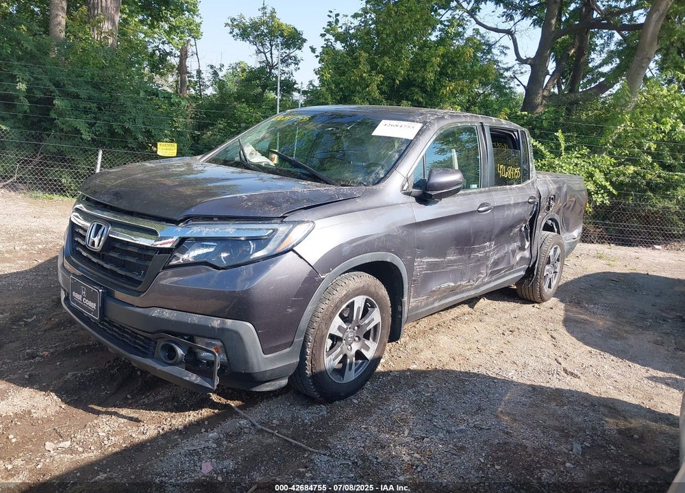 2019 HONDA RIDGELINE RTL VIN: 5FPYK2F58KB008421