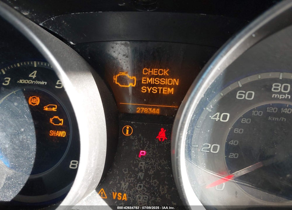 2008 ACURA MDX VIN: 2HNYD287X8H556063