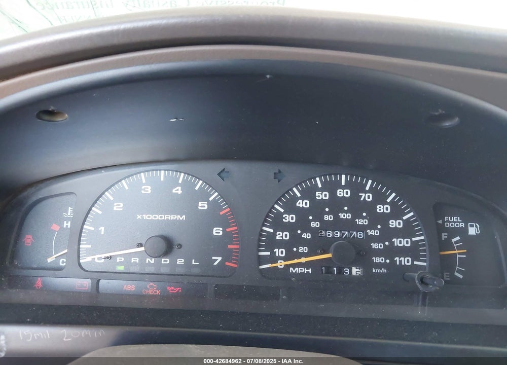 1998 TOYOTA 4RUNNER VIN: JT3GN87R9W0070080