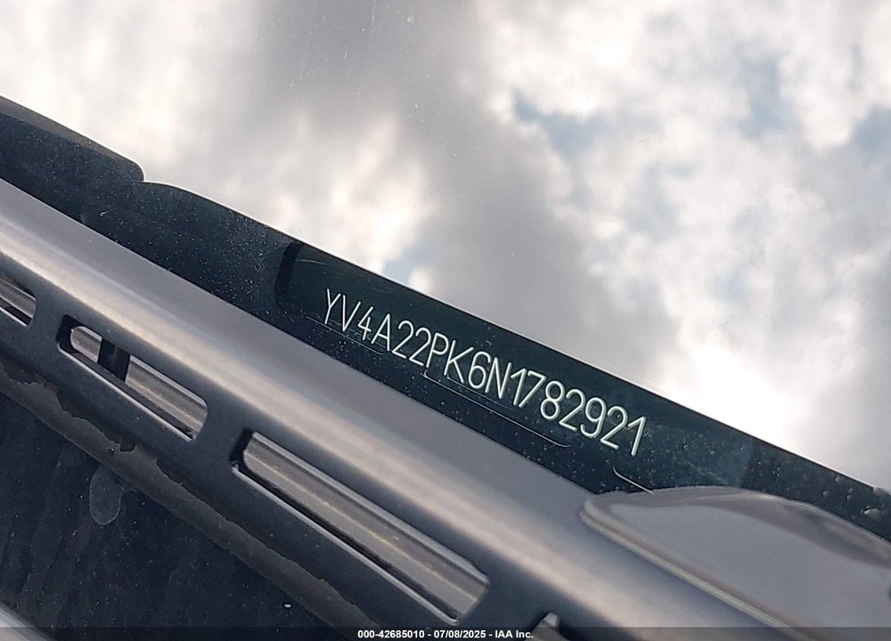 2022 VOLVO XC90 VIN: YV4A22PK6N1782921