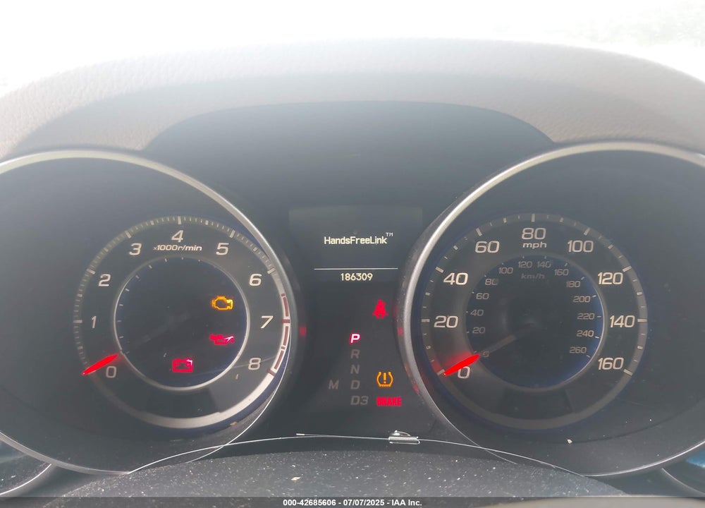 2009 ACURA MDX VIN: 2HNYD28469H534536