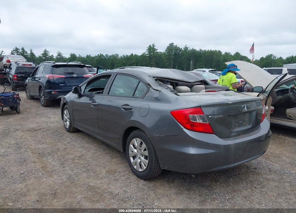 2012 HONDA CIVIC VIN: 2HGFB2F52CH597477