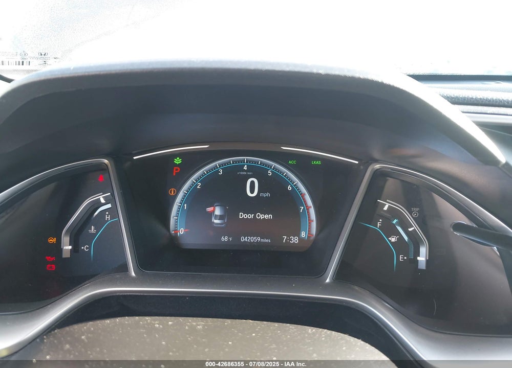 2019 HONDA CIVIC VIN: 19XFC1F7XKE212605
