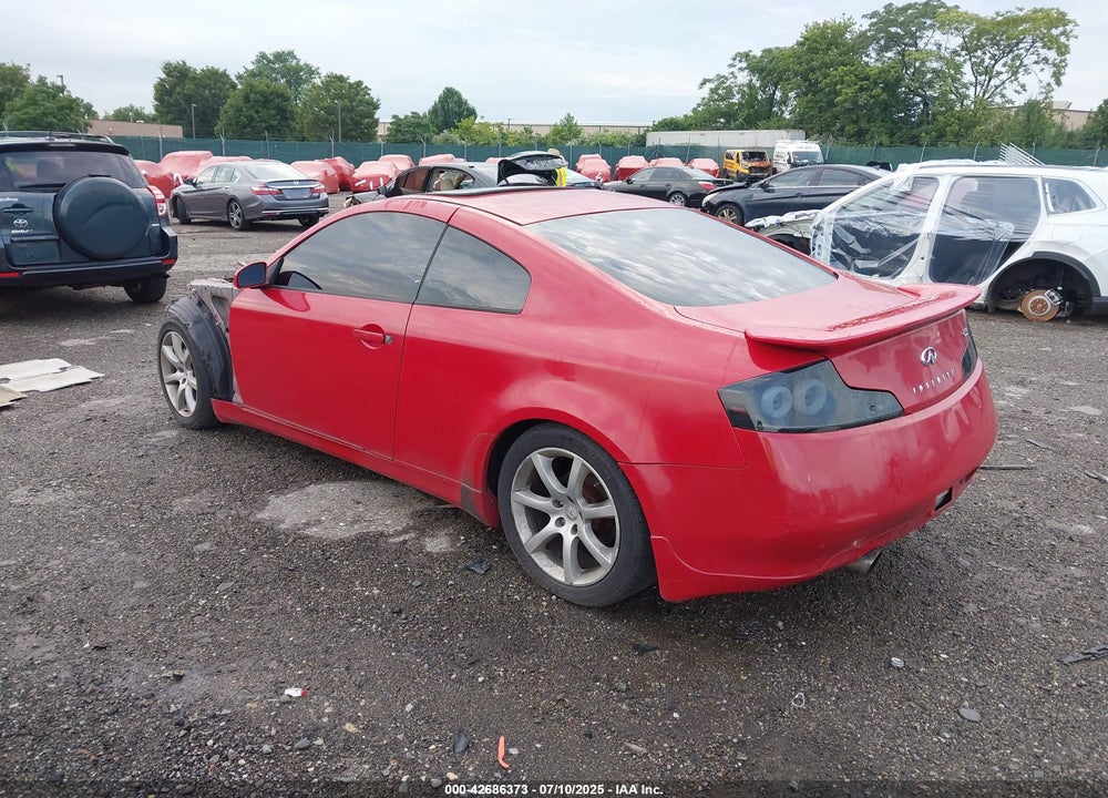2003 INFINITI G35 BASE W/LEATHER VIN: JNKCV54E43M212185