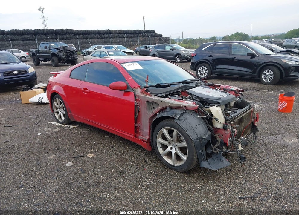 2003 INFINITI G35 BASE W/LEATHER VIN: JNKCV54E43M212185
