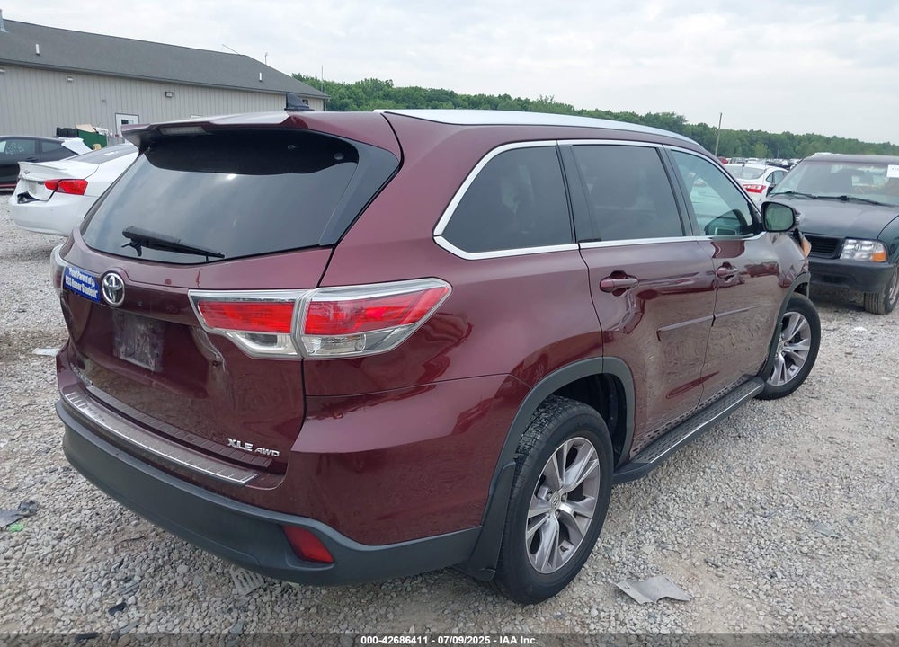 2014 TOYOTA HIGHLANDER VIN: 5TDJKRFH7ES013591