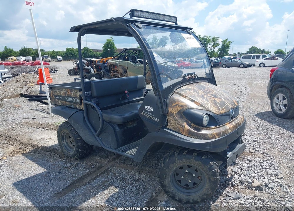 2012 KABOTA RTV900 VIN: A5KE1CGM1CG015724
