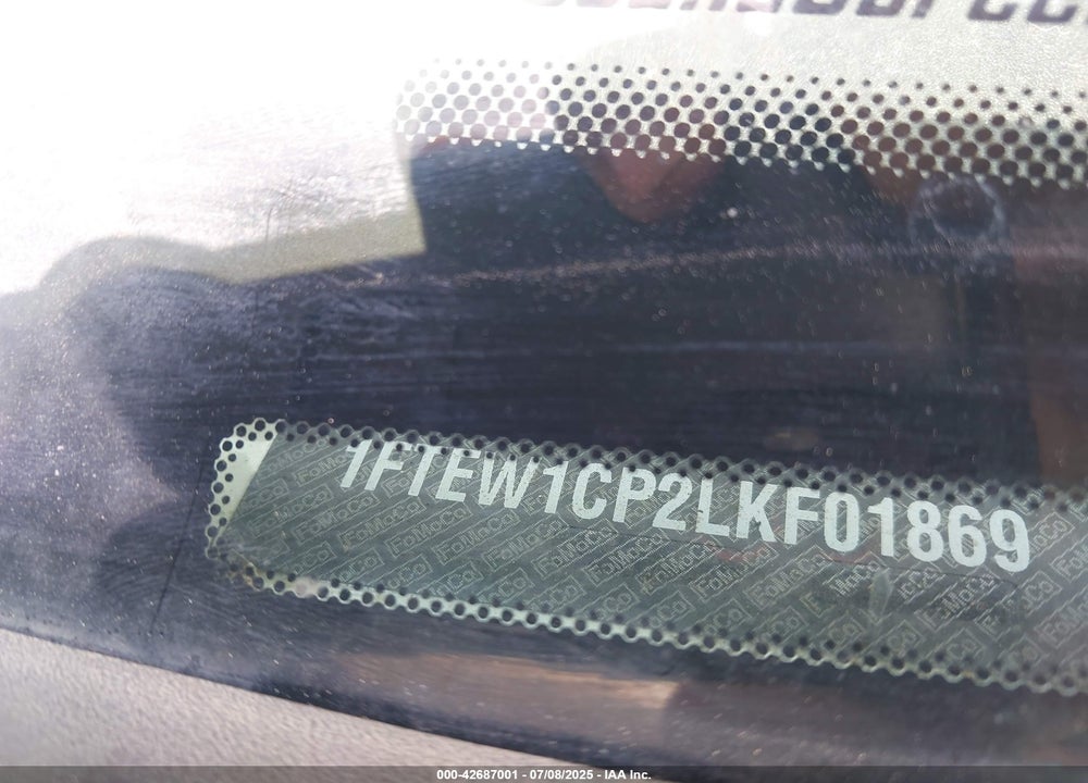 2020 FORD F-150 VIN: 1FTEW1CP2LKF01869