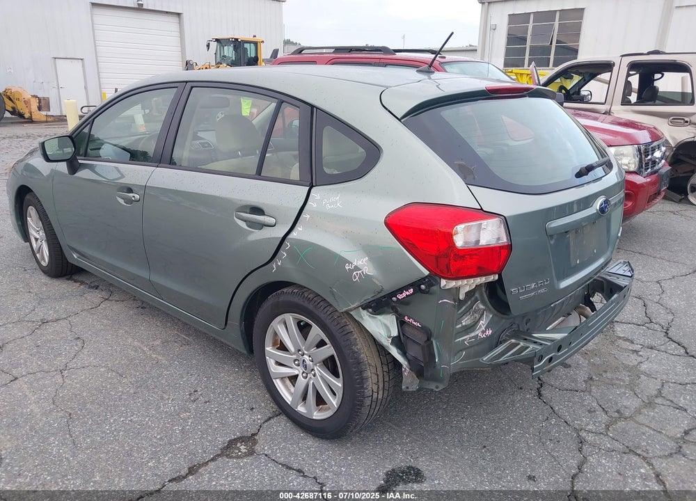 2015 SUBARU IMPREZA 2.0I PREMIUM VIN: JF1GPAC68FH268973