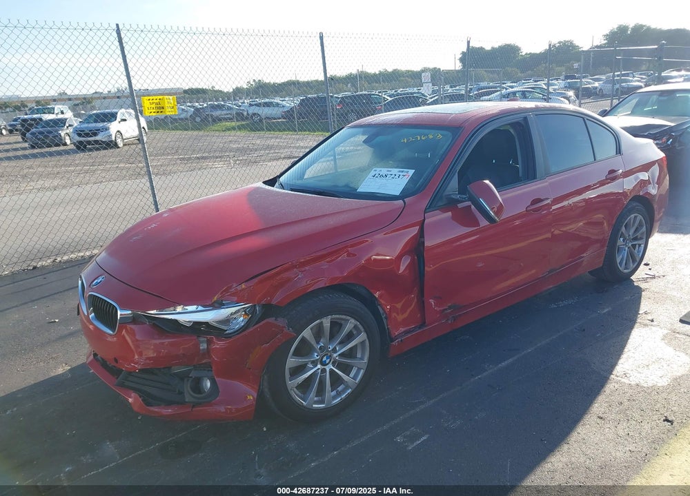 2017 BMW 3 SERIES VIN: WBA8E1G38HNU16223