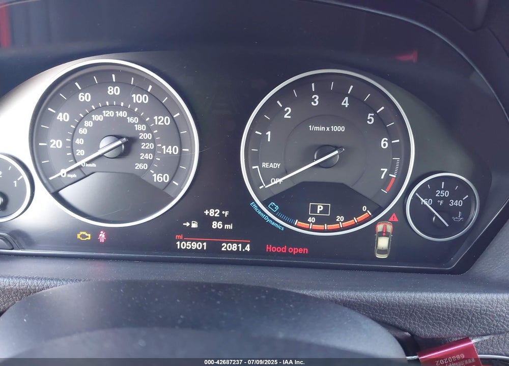 2017 BMW 3 SERIES VIN: WBA8E1G38HNU16223