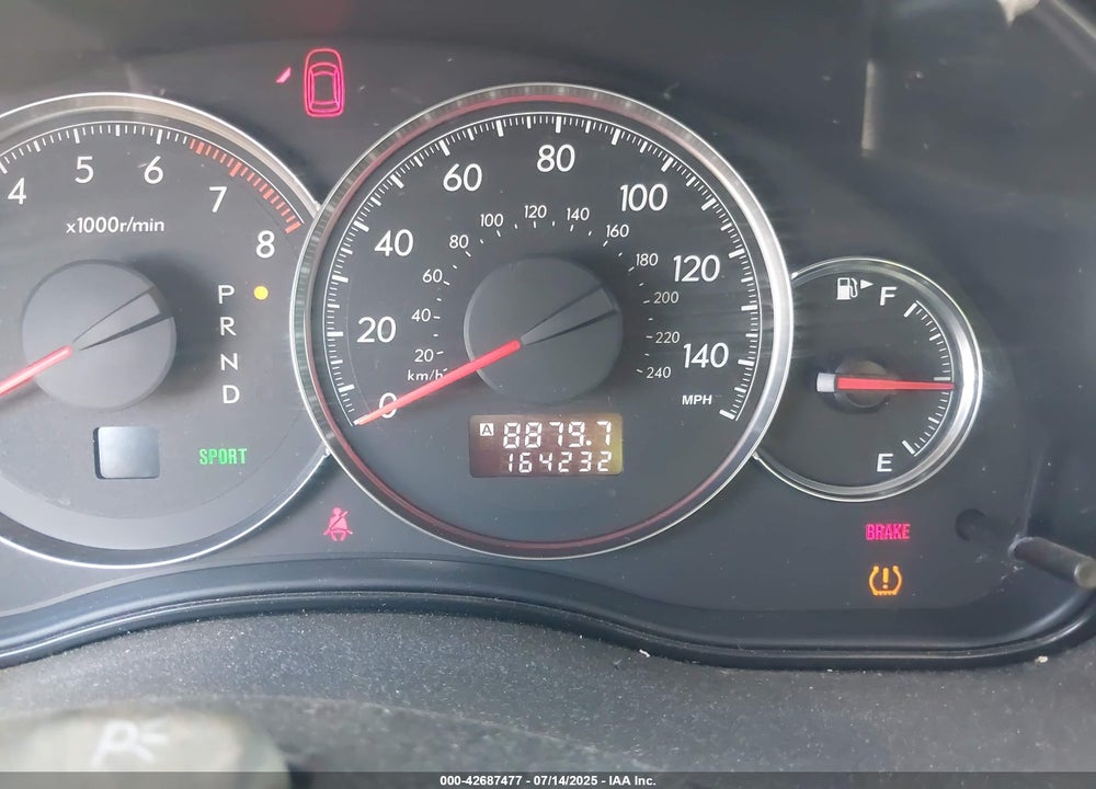2009 SUBARU LEGACY VIN: 4S3BL616697215022